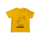Scorpio Star Sign Constellation T shirt - CHROME YELLOW - 0-5 Months Old (Chest 17")
