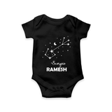 Scorpio Star Sign Constellation Romper - BLACK - New Born (Chest 14")