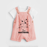 Leo Zodiac Constellation Dungaree - PEACH - 0 - 5 Months Old (Chest 18")