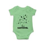Leo Zodiac Constellation Romper - GREEN - New Born (Chest 14")
