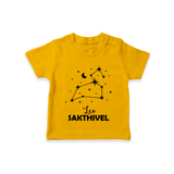 Leo Zodiac Constellation T shirt - CHROME YELLOW - 0-5 Months Old (Chest 17")
