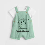 Aquarius Zodiac Constellation Dungaree - MINT GREEN - 0 - 5 Months Old (Chest 18")