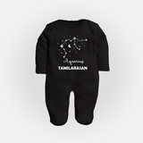 Aquarius Zodiac Constellation Fullbody Suit - BLACK - New Born (Chest 7.5")