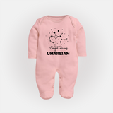 Sagittarius ConstellationFullbody Suit - BABY PINK - New Born (Chest 7.5")