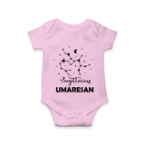 Sagittarius Constellation Romper - BABY PINK - New Born (Chest 14")