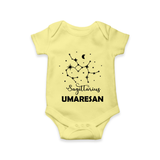 Sagittarius Constellation Romper - PASTEL YELLOW - New Born (Chest 14")