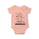 Sagittarius Constellation Romper - PEACH - New Born (Chest 14")
