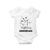 Sagittarius Constellation Romper - WHITE - New Born (Chest 14")