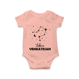 Libra Star Sign Romper - PEACH - New Born (Chest 14")