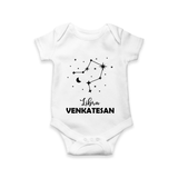 Libra Star Sign Romper - WHITE - New Born (Chest 14")