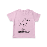 Libra Star Sign T shirt - BABY PINK - 0-5 Months Old (Chest 17")