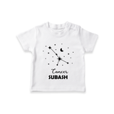 CancerStar Sign Constellation T shirt - WHITE - 0-5 Months Old (Chest 17")