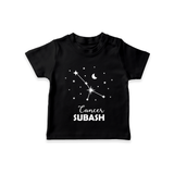 CancerStar Sign Constellation T shirt - BLACK - 0-5 Months Old (Chest 17")