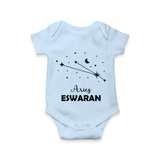 AriesStar Sign Constellation Romper - BABY BLUE - New Born (Chest 14")