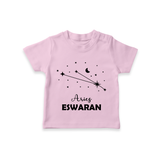 AriesStar Sign Constellation T shirt - BABY PINK - 0-5 Months Old (Chest 17")