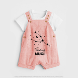 Taurus Zodiac Constellation Dungaree - PEACH - 0 - 5 Months Old (Chest 18")