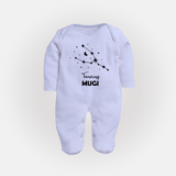 Taurus Zodiac ConstellationFullbody Suit - BABY BLUE - New Born (Chest 7.5")