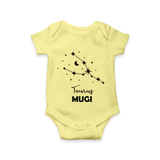 Taurus Zodiac Constellation Romper - PASTEL YELLOW - New Born (Chest 14")