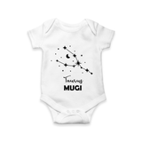 Taurus Zodiac Constellation Romper - WHITE - New Born (Chest 14")