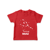 Taurus Zodiac Constellation T shirt - RED - 0-5 Months Old (Chest 17")
