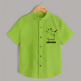 Gemini Zodiac Constellation shirt - LIME GREEN - 0 - 6 Months Old (Chest 23")
