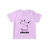 Gemini Zodiac Constellation T shirt - LILAC - 0-5 Months Old (Chest 17")