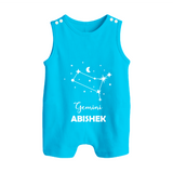 Gemini Zodiac Constellation Button Romper