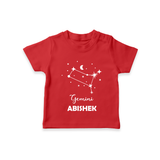 Gemini Zodiac Constellation T shirt - RED - 0-5 Months Old (Chest 17")