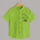 Pisces Star Sign Constellation shirt - LIME GREEN - 0 - 6 Months Old (Chest 23")