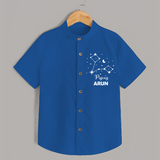Pisces Star Sign Constellation shirt - COBALT BLUE - 0 - 6 Months Old (Chest 23")