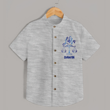 Libra Zodiac Balance Symbol Printed shirt - GREY - 0 - 6 Months Old (Chest 23")