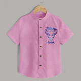 Taurus Bull Zodiac Symbol Printed shirt - BABY PINK - 0 - 6 Months Old (Chest 23")