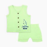 Sagittarius Archer Zodiac Symbol Printed Jabla Set - PASTEL GREEN - 0 - 3 Months Old (Chest 9.8")