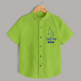 Sagittarius Archer Zodiac Symbol Printed shirt - LIME GREEN - 0 - 6 Months Old (Chest 23")