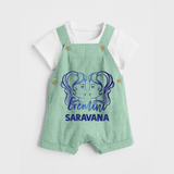 Gemini Twin Star Sign Printed Dungaree - MINT GREEN - 0 - 5 Months Old (Chest 18")