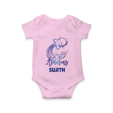 Aquarius Water Bearer Zodiac Symbol Printed Romper - BABY PINK - New Born (Chest 14")