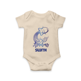 Aquarius Water Bearer Zodiac Symbol Printed Romper - IVORY - New Born (Chest 14")