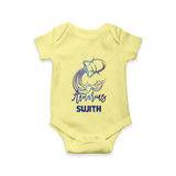 Aquarius Water Bearer Zodiac Symbol Printed Romper - PASTEL YELLOW - New Born (Chest 14")