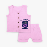 Aries Constellation Charm Printed Baby Jabla Set - BABY PINK - 0 - 3 Months Old (Chest 9.8")