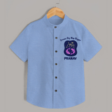 Aries Constellation Charm Printed Baby shirt - SKY BLUE - 0 - 6 Months Old (Chest 23")