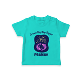 Aries Constellation Charm Printed Baby T shirt - TEAL - 0-5 Months Old (Chest 17")