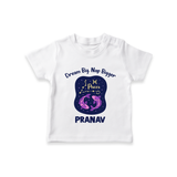 Aries Constellation Charm Printed Baby T shirt - WHITE - 0-5 Months Old (Chest 17")
