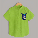 Taurus Little Bull Zodiac Printed Baby shirt - LIME GREEN - 0 - 6 Months Old (Chest 23")