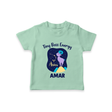 Taurus Little Bull Zodiac Printed Baby T shirt - MINT GREEN - 0-5 Months Old (Chest 17")