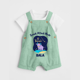 Gemini Twin Stars Zodiac Printed Baby Dungaree - MINT GREEN - 0 - 5 Months Old (Chest 18")