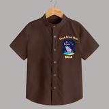 Gemini Twin Stars Zodiac Printed Baby shirt - CHOCOLATE BROWN - 0 - 6 Months Old (Chest 23")
