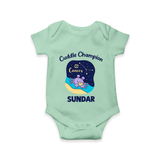 Virgo Little Star Zodiac Printed Baby Romper - MINT GREEN - New Born (Chest 14")