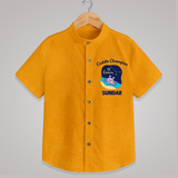 Virgo Little Star Zodiac Printed Baby shirt - CHROME YELLOW - 0 - 6 Months Old (Chest 23")