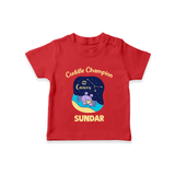 Virgo Little Star Zodiac Printed Baby T shirt - RED - 0-5 Months Old (Chest 17")