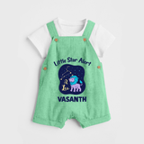 Sagittarius Adventure Zodiac Printed Baby Dungaree - GREEN - 0 - 5 Months Old (Chest 18")